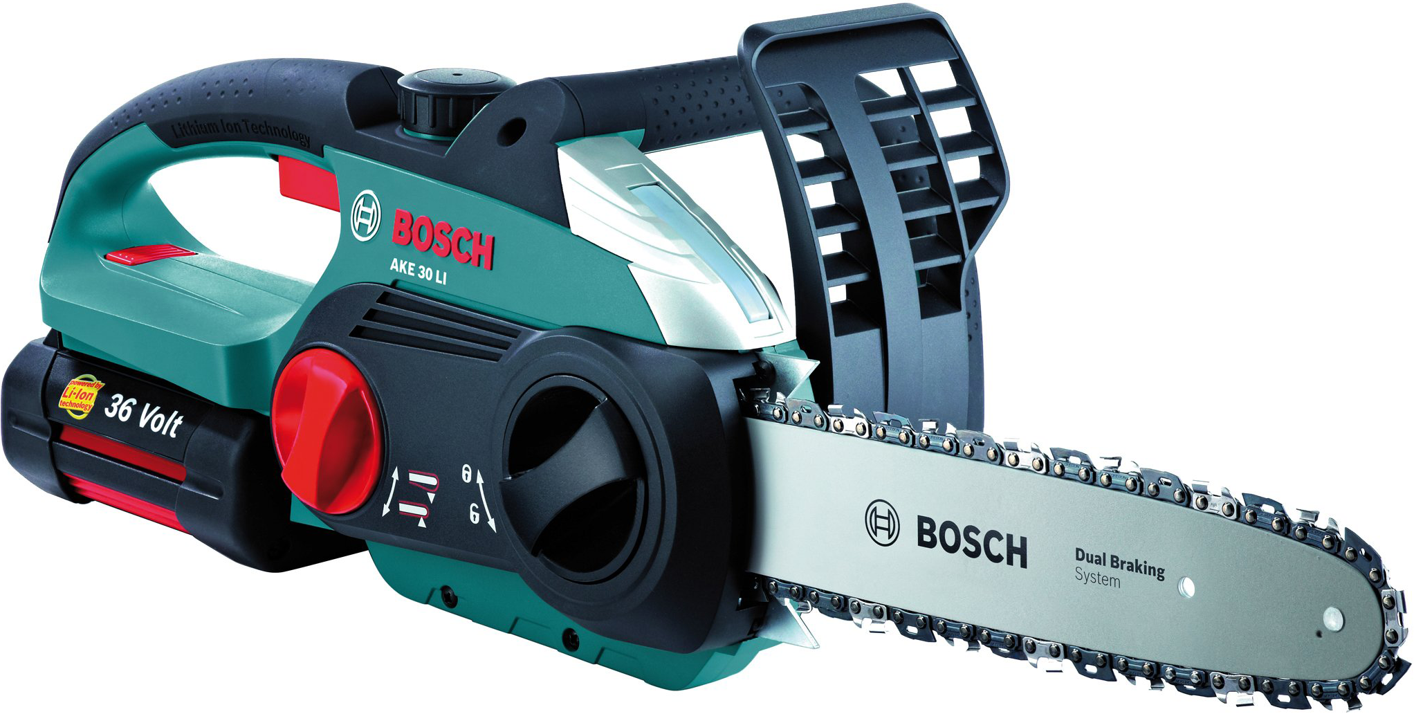 Увеличенная фотография Электропила цепная Bosch AKE 30 LI